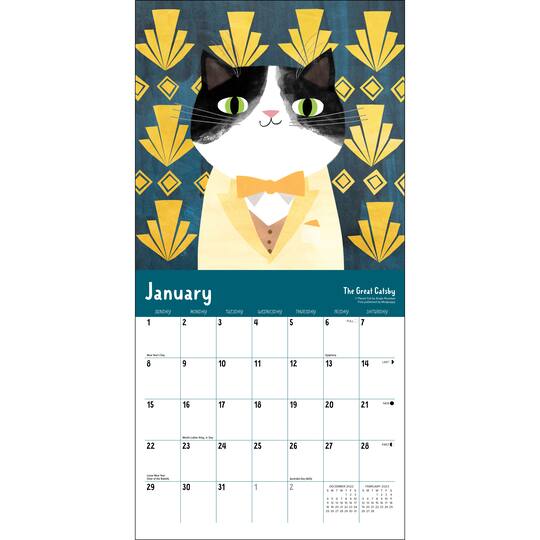 2023 Literary Kitties Mini Wall Calendar Michaels